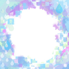 abstract frame with colorful squares