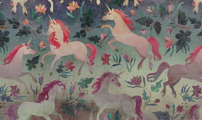 Dreamy unicorns light