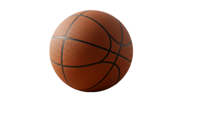 Pixel Art Basketball: Retro Game Ball Image