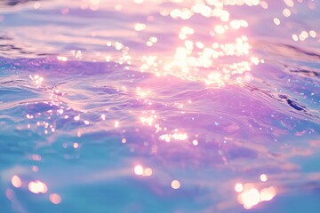 Vibrant water surface with light reflections