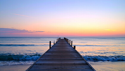 Obraz premium Dock over ocean