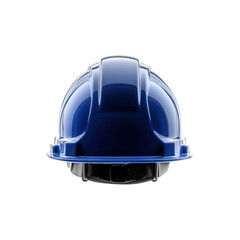Fototapeta premium Blue Hard Hat Safety Helmet - Rear View