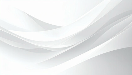 Fototapeta premium Soft, gentle white waves cascading across a gradient background creates peaceful, abstract image