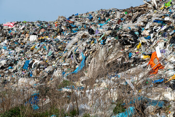 Large Landfill Accumulation under Blue Sky: Environmental Problem, Waste Management, and Pollution...