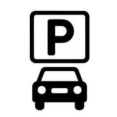 parking icon on white background vector
Vector building icon