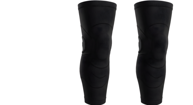 Protective knee pads designed for sports activities, showcasing flexibility and comfort, set against a neutral background