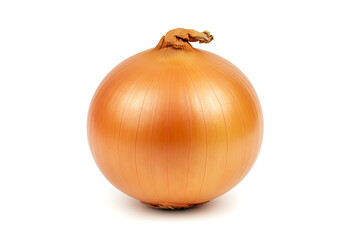 Golden Onion Bulb Isolated on White