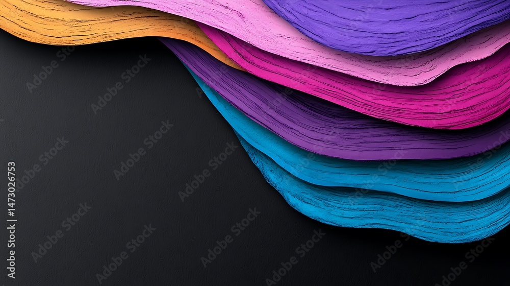 Poster abstract colorful wave background with gradient texture