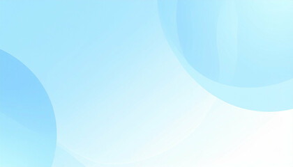 Gradient background with overlapping, translucent light blue circles creating soft, layered effect