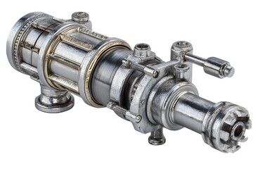 Industrial Metal Device Mechanical Engineering Technology Steel Part 3D Render  Machinery