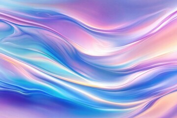 Fototapeta premium Abstract pastel gradient waves with fluid lines and colorful texture. Modern vibrant background with smooth blue and pink artistic design for contemporary decor.