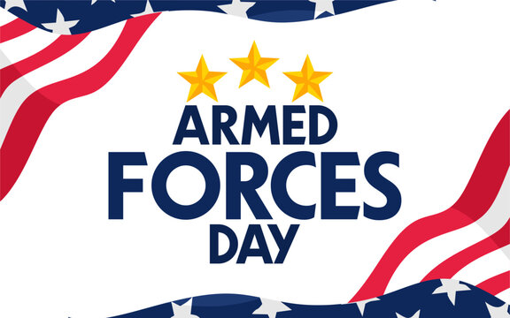 armed forces day with american soldier silhouette
