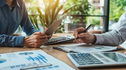 A financial consultant advising a client on retirement investment options – high-quality AI image