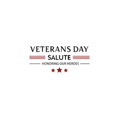 Thank You Veterans Day colorful typography web banner design with patriotic American themed elements