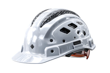 Fototapeta premium Protective Safety Helmet with Ventilation and Adjustable Chin Strap for Construction and Indust