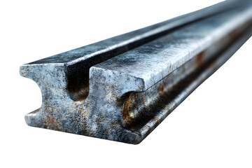 Closeup of a rusty metal beam industrial texture grunge steel detail