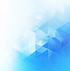 Fototapeta premium Abstract blue geometric background featuring overlapping triangles and gradients. creating a modern and vibrant atmosphere suitable for technology and design themes