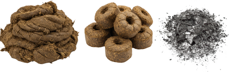Diverse Forms of Cow Dung Loose Pressed Pellets and Powdered Organic Fertilizer