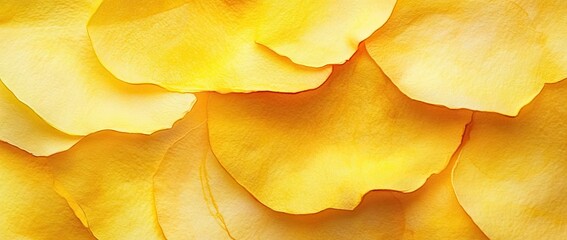 Naklejka premium A vibrant abstract watercolor background featuring soft yellow and orange petals. creating a warm. inviting atmosphere. perfect for design projects or creative uses