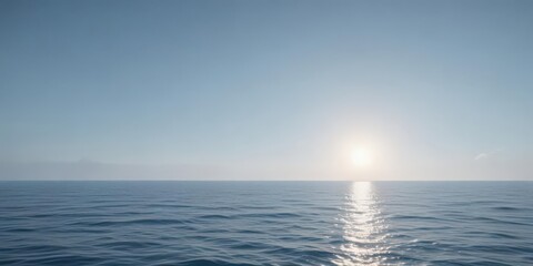 Obraz premium Soft, dreamy light blue gradient, evokes calm ocean depths , shadow, light