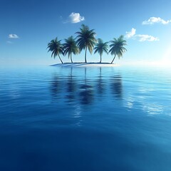 Fototapeta premium Tropical island paradise.