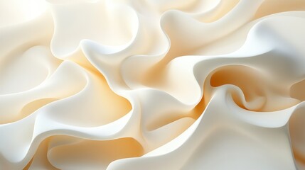 Obraz premium Abstract smooth flowing creamy waves