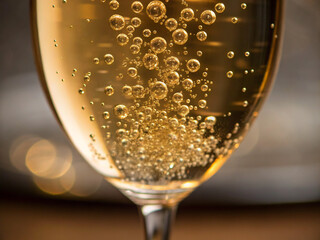 glass of champagne. glass, champagne, wine, drink, alcohol, celebration, beverage, white, party, liquid, isolated, gold, flute, christmas, bubbles, crystal, new, celebrate, object, wineglass, year, bu