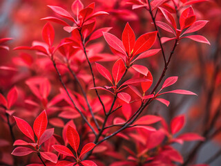 red leaves background. flower, pattern, floral, leaf, nature, plant, seamless, vector, design, flowers, illustration, art, decoration, spring, summer, pink, wallpaper, card, color, beauty, garden, dra