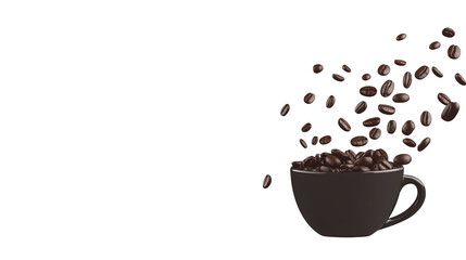 Obraz premium A wooden scoop filled with organic Chia Seeds (salvia hispanica), placed beside a heap of Chia Seeds, isolated on a white background.