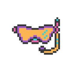 Obraz premium google for diving pixel art