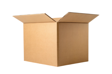 opened cardboard box