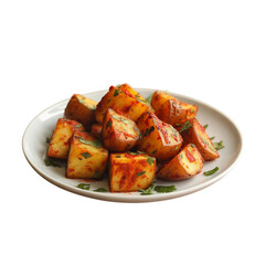 Aloo Tikka isolated image on white Background