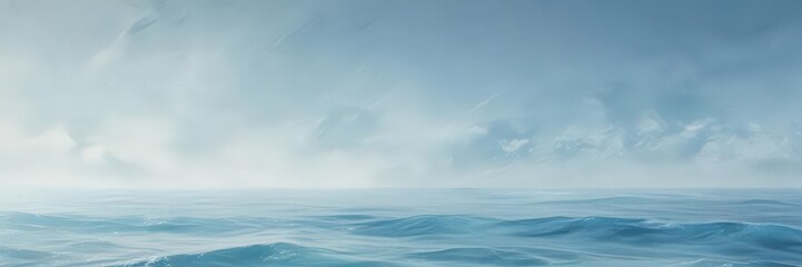 Obraz premium Abstract light blue watercolor, serene ocean effect, artistic, visual