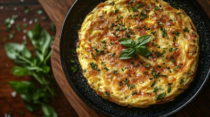 Rustic Dining: A Plate of Food on Wooden Table
