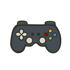 video game controller icon Isolated on white © Big Eyes