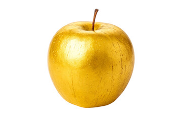 yellow apple isolated on white background