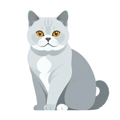 Obraz premium 穏やかな雰囲気のブリティッシュショートヘア