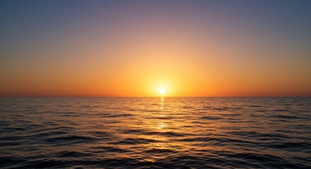 Obraz premium Serene Ocean Sunset with Vibrant Colors