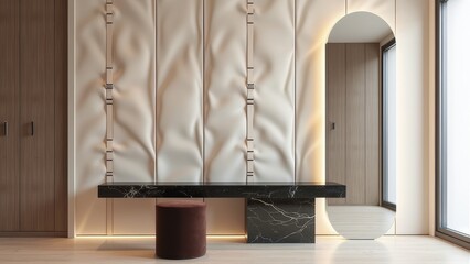 Obraz premium Modern minimalist interior illustration