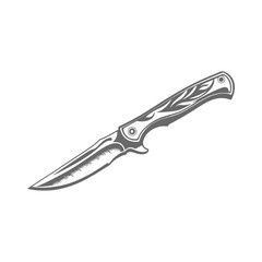 Detailed Illustration of a Knife illustration