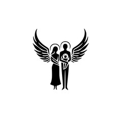 vector illustration of a ANGEL