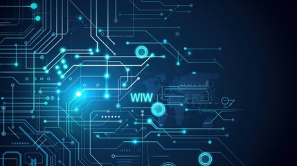 Vibrant Circuit Lines: Edgy Tech Thumbnail