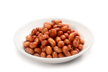 水で戻した山形県川西町の乾燥紅大豆