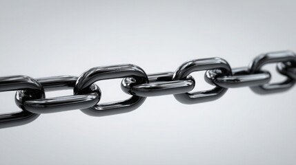 Obraz premium Positioning clarity chain icon concept illustrating message cohesion and strategic communication for effective branding