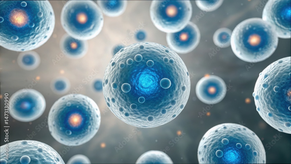 Poster detailed heat map showing cell fluctuations in huge clusters