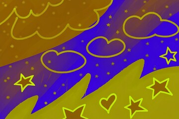 Fototapeta premium doodles motive background