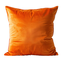 Isolated yellow bed cushion for home on transparent background