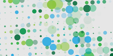 Bubbles Circle Dots Unique Green Bright Vector Background