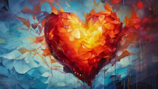 Heart of love beat  , ai generative