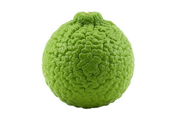 Obraz premium Osage orange fruit macro shot isolated on transparent background